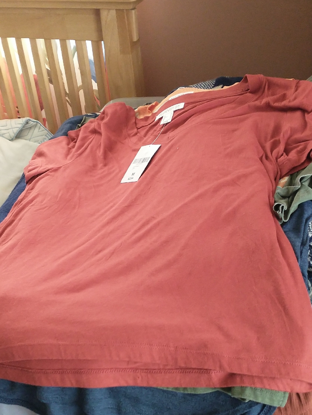 NWT Red classic Vneck
